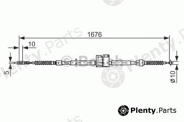  BOSCH part 1987477815 Cable, parking brake