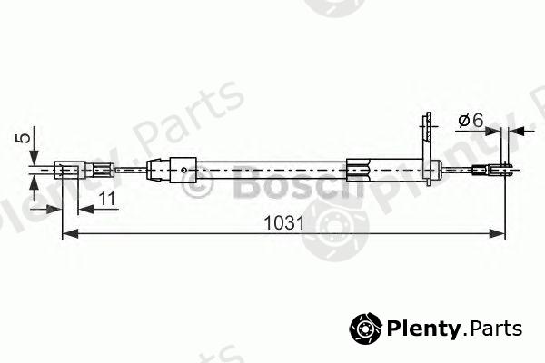  BOSCH part 1987477850 Cable, parking brake
