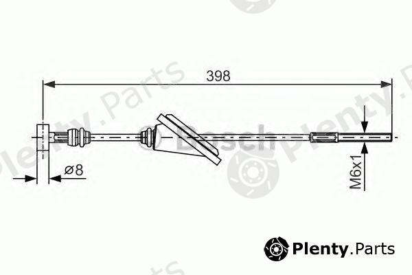  BOSCH part 1987477985 Cable, parking brake