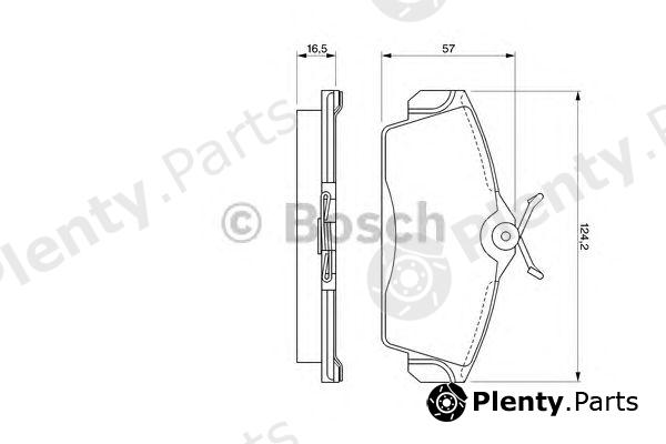  BOSCH part 0986424490 Brake Pad Set, disc brake