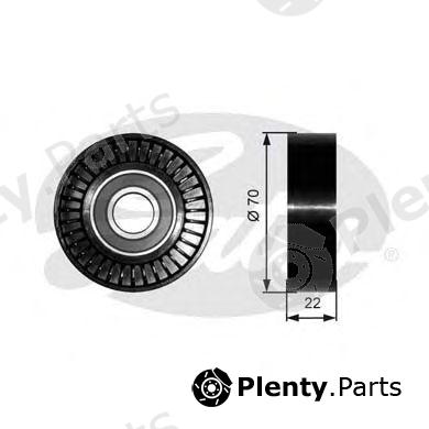  GATES part T36252 Deflection/Guide Pulley, v-ribbed belt