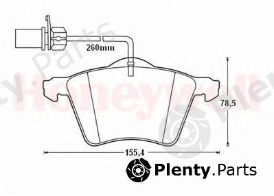  JURID part 573206J Brake Pad Set, disc brake