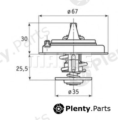  BEHR THERMOT-TRONIK part TX3080D Thermostat, coolant