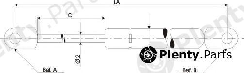  QUINTON HAZELL part 128331 Gas Spring, boot-/cargo area