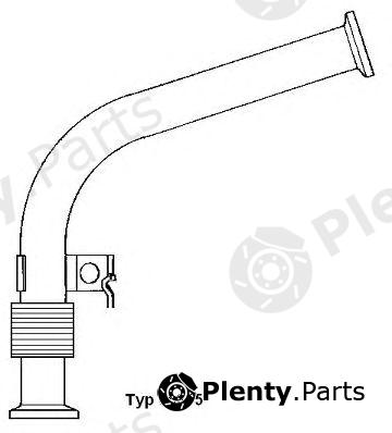  WAHLER part 60375D Pipe, EGR valve