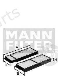  MANN-FILTER part CU26008-2 (CU260082) Filter, interior air
