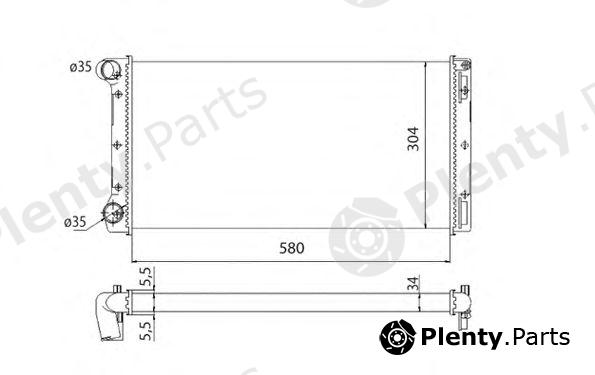  MAGNETI MARELLI part 350213168003 Radiator, engine cooling
