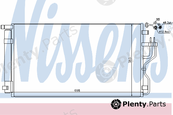 NISSENS part 940208 Condenser, air conditioning