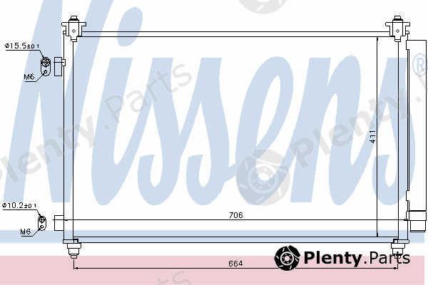  NISSENS part 940253 Condenser, air conditioning