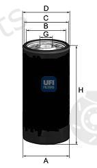  UFI part 23.144.01 (2314401) Oil Filter