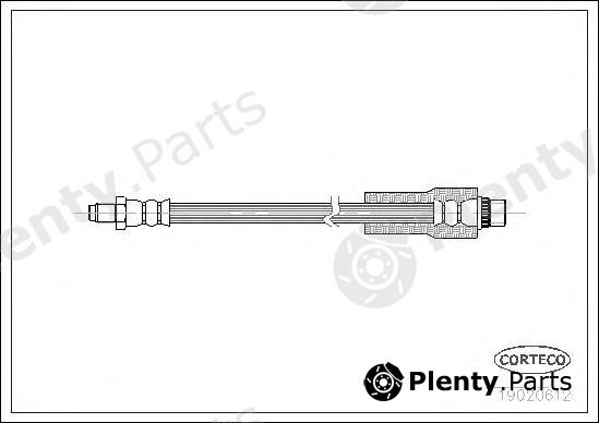  CORTECO part 19020612 Brake Hose
