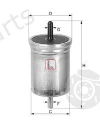  SOFIMA part S1514B Fuel filter