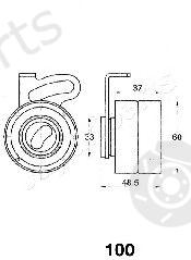  JAPANPARTS part BE-100 (BE100) Tensioner, timing belt
