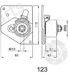  JAPANPARTS part BE-123 (BE123) Tensioner, timing belt