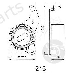  JAPANPARTS part BE-213 (BE213) Tensioner, timing belt