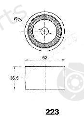  JAPANPARTS part BE-223 (BE223) Tensioner, timing belt