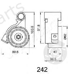  JAPANPARTS part BE-242 (BE242) Tensioner, timing belt