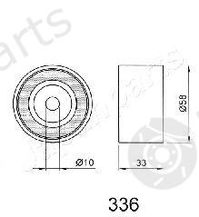  JAPANPARTS part BE-336 (BE336) Tensioner, timing belt