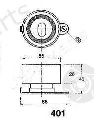  JAPANPARTS part BE-401 (BE401) Tensioner, timing belt