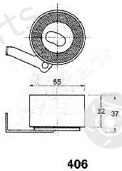  JAPANPARTS part BE-406 (BE406) Tensioner, timing belt