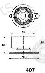  JAPANPARTS part BE-407 (BE407) Tensioner, timing belt