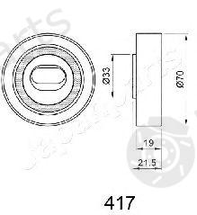  JAPANPARTS part BE-417 (BE417) Tensioner, timing belt