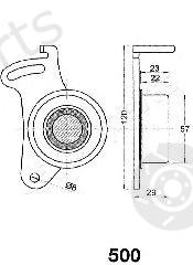  JAPANPARTS part BE-500 (BE500) Tensioner, timing belt