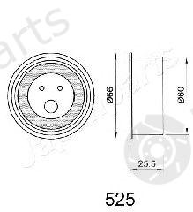  JAPANPARTS part BE-525 (BE525) Tensioner, timing belt