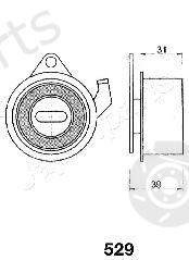  JAPANPARTS part BE-529 (BE529) Tensioner, timing belt