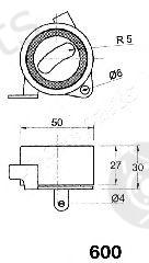  JAPANPARTS part BE-600 (BE600) Tensioner, timing belt