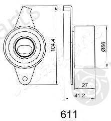  JAPANPARTS part BE-611 (BE611) Tensioner, timing belt