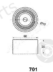  JAPANPARTS part BE-701 (BE701) Tensioner, timing belt