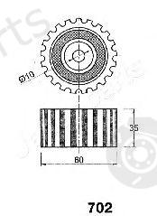  JAPANPARTS part BE-702 (BE702) Tensioner, timing belt