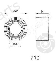  JAPANPARTS part BE-710 (BE710) Tensioner, timing belt
