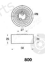  JAPANPARTS part BE-800 (BE800) Tensioner, timing belt