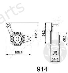  JAPANPARTS part BE-914 (BE914) Tensioner, timing belt