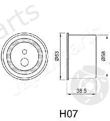  JAPANPARTS part BE-H07 (BEH07) Tensioner, timing belt