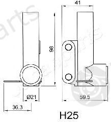  JAPANPARTS part BE-H25 (BEH25) Vibration Damper, timing belt