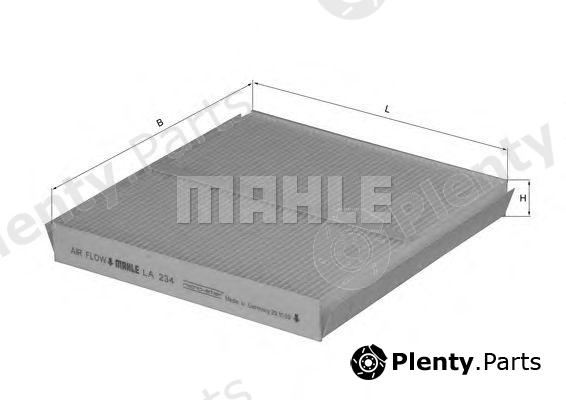  MAHLE ORIGINAL part LA234 Filter, interior air