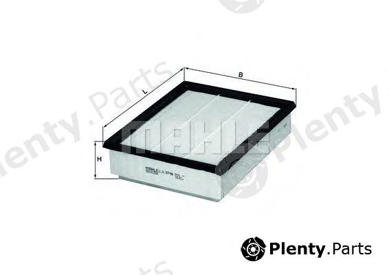  MAHLE ORIGINAL part LX2748 Air Filter
