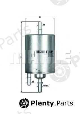  MAHLE ORIGINAL part KL571 Fuel filter
