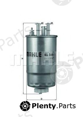  MAHLE ORIGINAL part KL566 Fuel filter