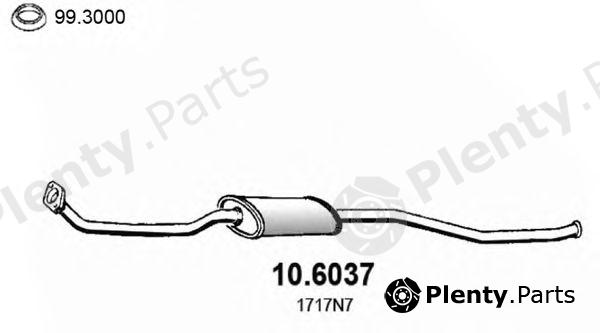  ASSO part 10.6037 (106037) Middle Silencer