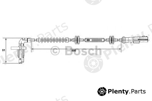  BOSCH part 0265008293 Sensor, wheel speed