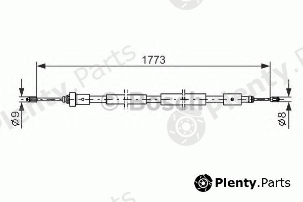  BOSCH part 1987477590 Cable, parking brake