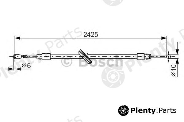  BOSCH part 1987482031 Cable, parking brake