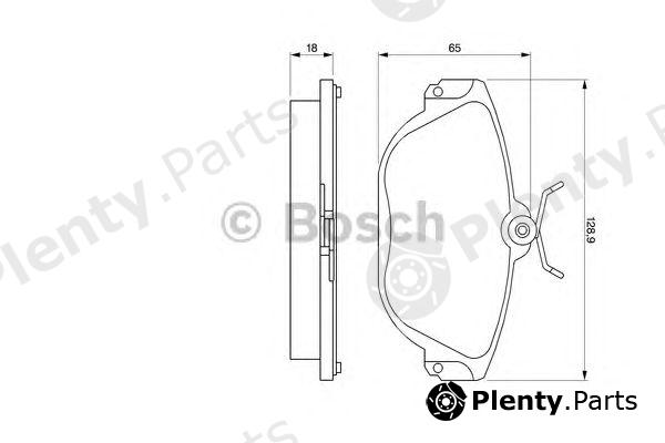 BOSCH part 0986424016 Brake Pad Set, disc brake