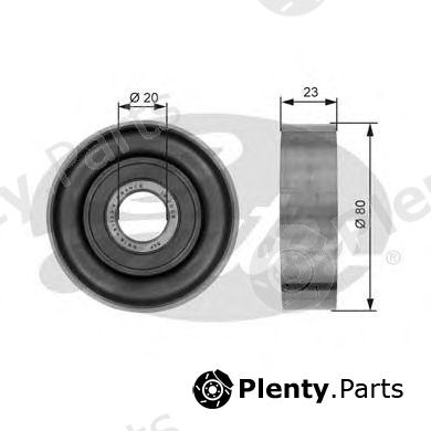  GATES part T36010 Deflection/Guide Pulley, v-ribbed belt