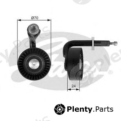  GATES part T39020 Tensioner Pulley, v-ribbed belt