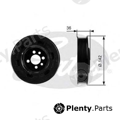  GATES part TVD1009 Belt Pulley, crankshaft